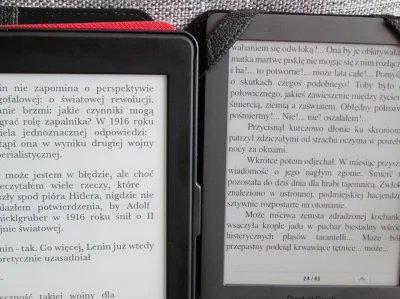 MajkiFajki - @Estilio: Masz obok siebie tutaj 1024x768 Kindle PW2 (lewo) vs 800x600 P...