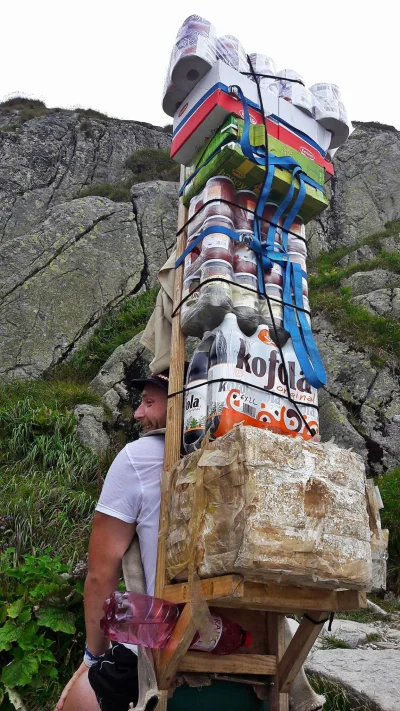 bekoz - Jak Słowacy zaopatrują w towary swoje schroniska w #tatry #ciekawostki