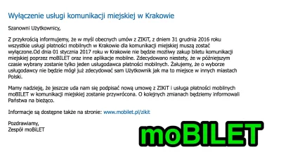 imlmpe - Wygląda na to, że ZIKiT w Krakowie będzie monopolizował rynek - szkoda...

...