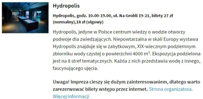 Kosedek - > możesz oglądać wodę już za 27zł! Ale uwaga! Wystawa cieszy się dużym zain...