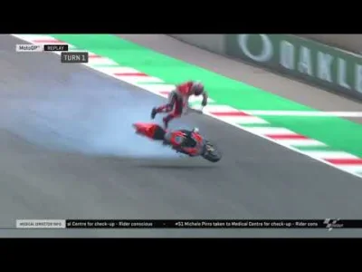 FX_Zus - Potężny wypadek Michele Pirro z dzisiaj z MotoGP.

Co się dzieje jak wystr...