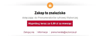 KrzaQ2 - > Bez możliwości przeczytania takiego płatnego artykułu?



@mayones1: Tak, ...