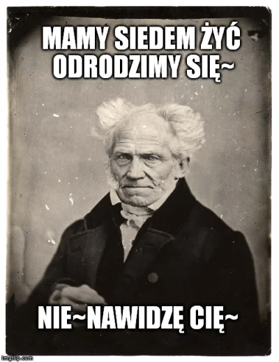 tigereg-bo-rucha-motzno - #schopenhauer #depresja #czarnyhumor
xD
