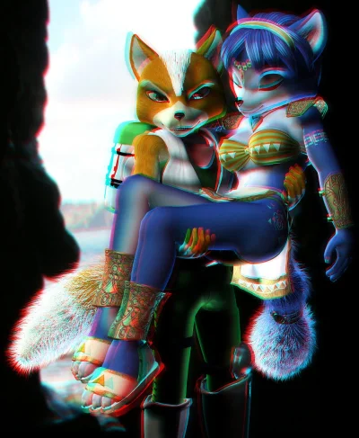 D.....r - #anaglyph Fajny efekt mam okulary 3D.
#furry