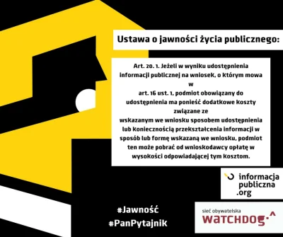 Watchdog_Polska - Dostęp do informacji publicznej opiera się na prostym, podstawowym ...