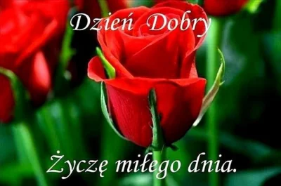 wonsz_smieszek - Witam, pozdrawiam i uśmiech wraz z różą zostawiam :)

#dziendobry ...