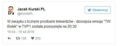 JerzyComeBack - Zmienili godzinę emisji filmu.
#lechwalesacontent #polityka