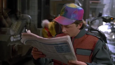 Edisonof - @enforcer: To Marty Mcfly szuka Almanachu.