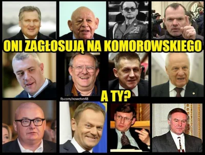 posuck - Oprócz Jaruzela, bo wiadomo ( ͡° ͜ʖ ͡°)

#wybory #komor #polityka