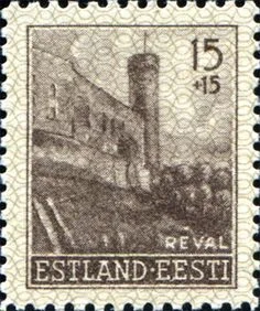 johanlaidoner - Estoński znaczek z czasów okupacji niemieckiej w czasach II Wojny Świ...