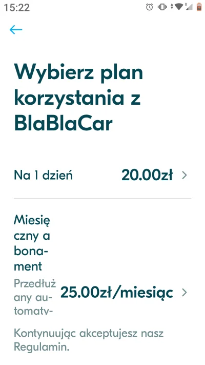 bmstr - #blablacar 
Mirki, od kiedy BlaBlaCar jest płatny?
Używam od ponad 3 lat i pi...