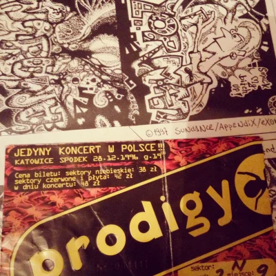 normanos - Sprzątając znalazłem swój bilet na pierwszy koncert #prodigy w Polsce #kat...