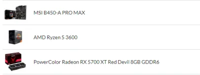 Hectores - #komputery #AMD #pc 
Zamówiłem ostatnio takie podzespoły komputerowe, jak...