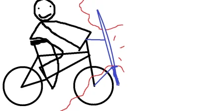bagno_zwyczajne - Wystarczy sobie zamontować do roweru katanę, tak jak na obrazku moj...