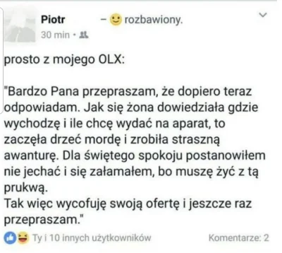 nochybaniebardzo - #olx #zwiazki #rozowepaski #heheszki