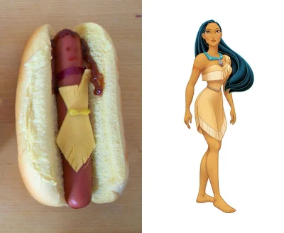 b.....k - http://www.boredpanda.com/disney-princess-hot-dog-anna-hezel-gabriella-paie...