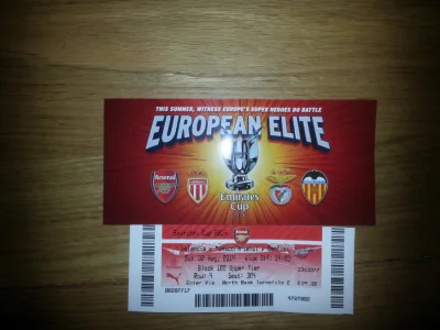 m.....k - Yeah! Dzisiaj w koncu przyszedl bilet na #emiratescup!!! Nie moge sie docze...