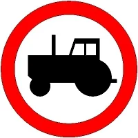 a.....1 - Znak z miniaturki mówi o tym, że zabrania się wjazdu samochodom ciężarowym ...