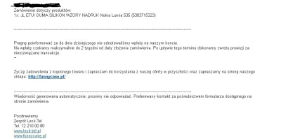 WcaleNieZajetyLogin - Mirki,kupiłem etui do mojej #lumia535 i dostałem takiego maila....