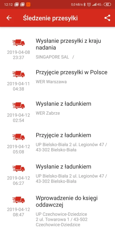 radd00 - Chyba jakiś rekord pobiłem. Zamówione 6 kwietnia 

#aliexpress