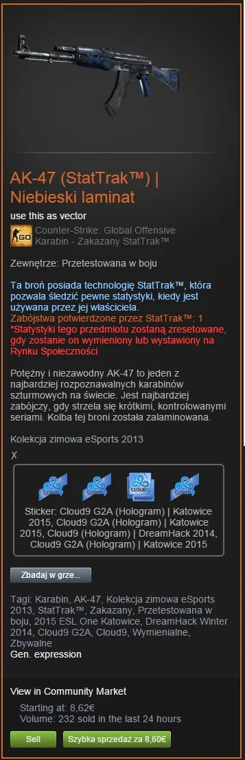 Horvath - Na ile wycenić tego AK? Naklejki o łącznej wartości 41€ podniosą coś cenę? ...