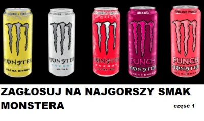 oba-manigger - Witam. Jako, że smaków Monstera jest jedenaście, a do ankiety mogę dod...