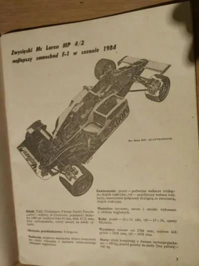ufix - Znalazłem w piwnicy podsumowanie sezonu 1984, zawiera opis McLarena jeszcze z ...
