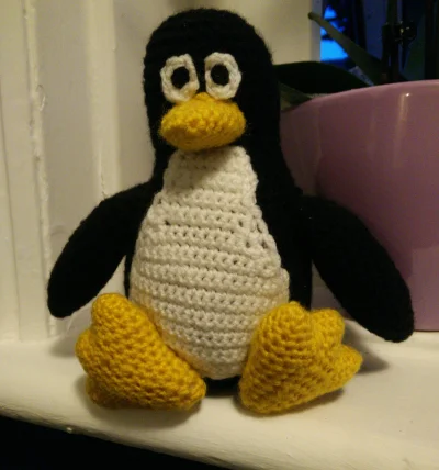 anenya - Pingwin Tux, kończony w pośpiechu i niestety trochę to widać. No ale cóż, ni...