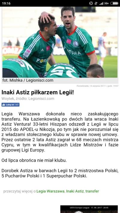 polik95 - xD
#legia #ekstraklasa #transfery