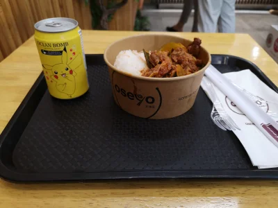 silentpl - Dzisiejszy lunch w koreańskim fast foodzie. W komentarzu niespodzianka
#je...