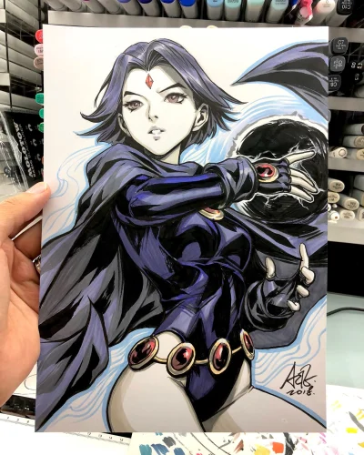 Banri - #randomanimeshit #Raven #TeenTitans #dccomics #anime #artgerm