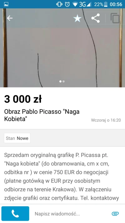 rutututu - Może komuś obraz Pablo Picasso? 
#sztuka #gownowpis #dupa