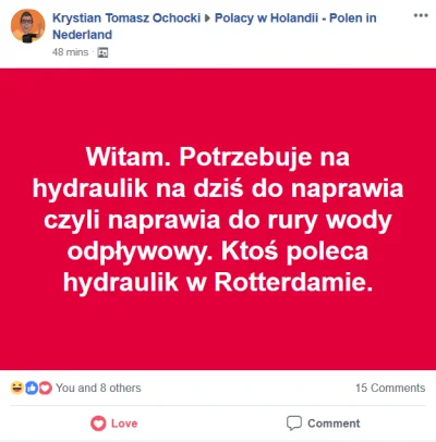 wojciech_s - takie posty na grupach polaków w holandii są non stop... ja nie wiem co ...