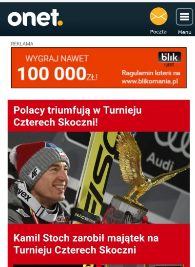 paczesik - naprawdę #onet? najważniejsze jest to, ile zarobił? 

#stoch #skokinarciar...