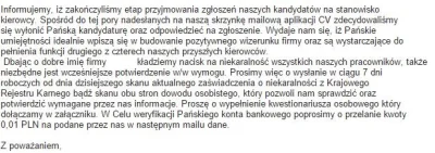 Zsan - Dostałem takiego mejla, jako odpowiedź na nadesłane CV. Śmierdzi oszustwem na ...