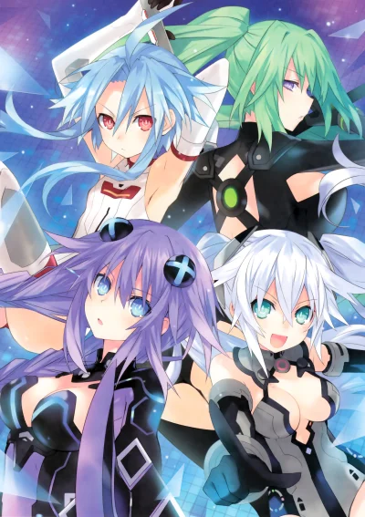 BlueFeather - #choujigengameneptune #whiteheart #blanc #greenheart #vert #purpleheart...