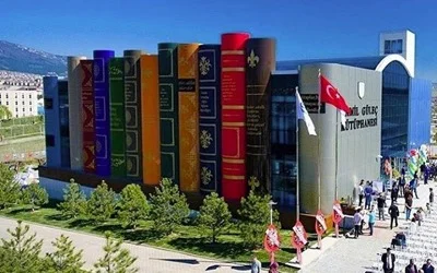 kotelnica - #biblioteka #uniwersytet w Karabuk w #turcja i Biblioteka Publiczna w #ka...