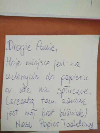 dorotka-wu - Jak mnie denerwują baby w #pracbaza 

Wiecznie ściągają papier z uchwytu...