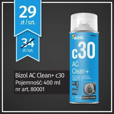 filtrytotupl - Dzisiaj mamy dla was promocję na Bizol AC Clean+ c30, czyli preparat d...