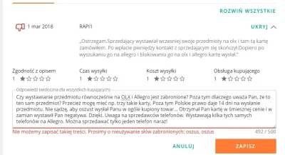 kalasanty-pafnucy - Allegro. Słowa zabronione w komentarzach. Np. złodziej i oszust. ...