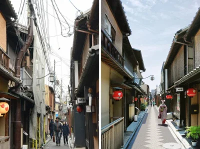 Mesk - Kioto planuje usunięcie wiszących kabli linii energetycznych 
#japonia #podro...