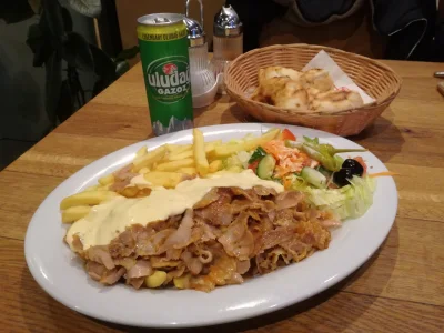 ocalanyalvac - W zimny sobotni wieczór, #kebab na talerzu.