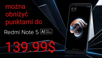 sebekss - Tylko 189$ [a z punktami 139$❗] za telefon Xiaomi Redmi Note 5 4/64 GB Glob...