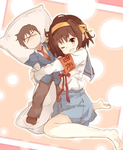 80sLove - Haruhi Suzumiya i biedny Kyon - autor: TOMATO

http://www.pixiv.net/memberi...