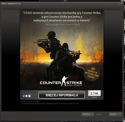 crosfire - #steam #csgo 



Czemu tu mnie informują, że za 2,74 a jak wejdę w "Więcej...