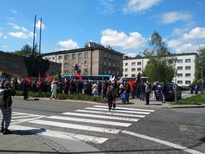 michal7 - Komuniści mają swój wiec na al Daszyńskiego.
#krakow