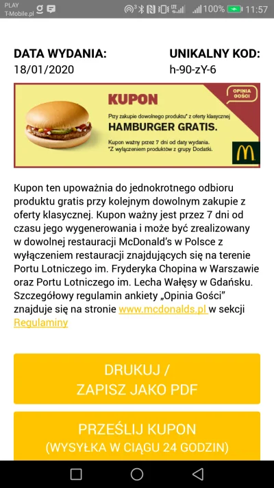 PepeXD - Dawno nie jadłem w #mcdonalds - czy kody z aplikacji Makdolan Mobile obowiąz...