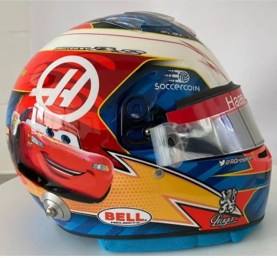 Dzumbur - Kask Grosjeana na GP USA
#f1