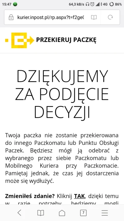 waniliowyslonik - @Rodriquez: Tu mam potwierdzenie kliknięcia na NIE :D Tę paczkę też...