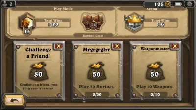 SlowikSzary - #hearthstone80gold 
Wymienię 80/80